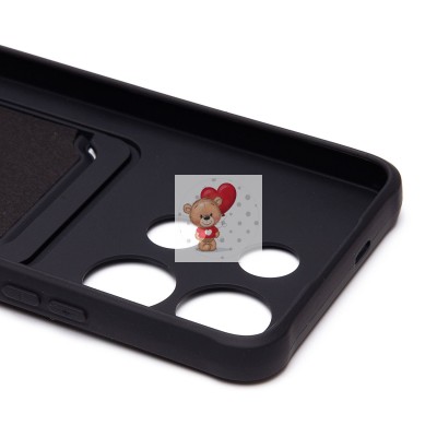 Чехол-накладка для Infinix Note 30 4G (черный) - SC304 с картхолдером Чехол-накладка для Infinix Note 30 4G (черный) - SC304 с картхолдером