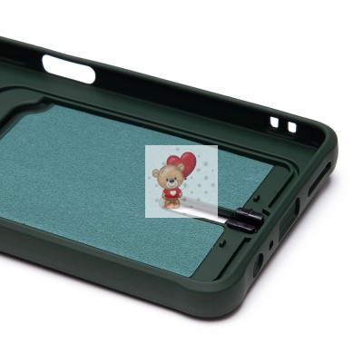 Чехол-накладка для Infinix Note 30 Pro (темно-зеленый) - SC304 с картхолдером Чехол-накладка для Infinix Note 30 Pro (темно-зеленый) - SC304 с картхолдером