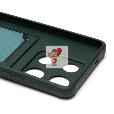 Чехол-накладка для Infinix Note 30 Pro (темно-зеленый) - SC304 с картхолдером Чехол-накладка для Infinix Note 30 Pro (темно-зеленый) - SC304 с картхолдером