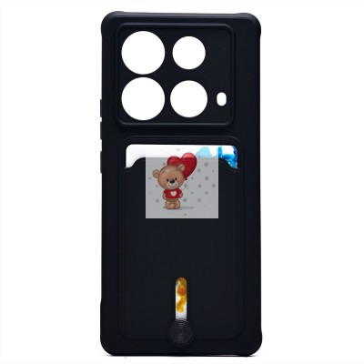 Чехол-накладка для Infinix Note 40 5G (черный) - SC304 с картхолдером Чехол-накладка для Infinix Note 40 5G (черный) - SC304 с картхолдером