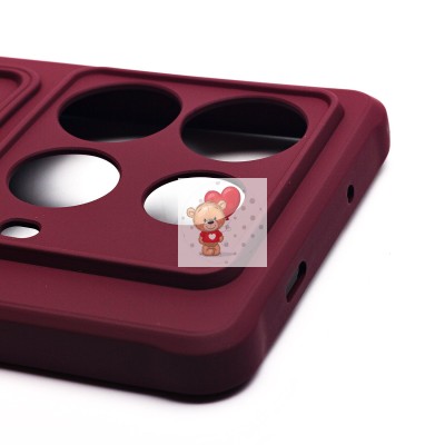 Чехол-накладка для Infinix Note 40 5G (бордовый) - SC304 с картхолдером Чехол-накладка для Infinix Note 40 5G (бордовый) - SC304 с картхолдером