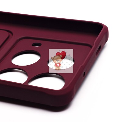 Чехол-накладка для Infinix Note 40 5G (бордовый) - SC304 с картхолдером Чехол-накладка для Infinix Note 40 5G (бордовый) - SC304 с картхолдером