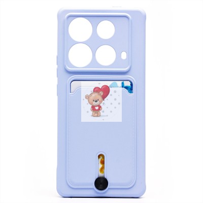 Чехол-накладка для Infinix Note 40 5G (светло-фиолетовый) - SC304 с картхолдером Чехол-накладка для Infinix Note 40 5G (светло-фиолетовый) - SC304 с картхолдером