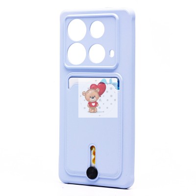 Чехол-накладка для Infinix Note 40 5G (светло-фиолетовый) - SC304 с картхолдером Чехол-накладка для Infinix Note 40 5G (светло-фиолетовый) - SC304 с картхолдером