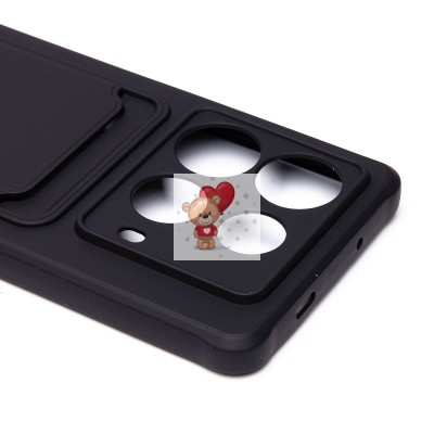 Чехол-накладка для Infinix Note 40 (черный) - SC304 с картхолдером Чехол-накладка для Infinix Note 40 (черный) - SC304 с картхолдером