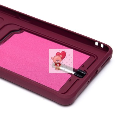 Чехол-накладка для Infinix Note 40 (бордовый) - SC304 с картхолдером Чехол-накладка для Infinix Note 40 (бордовый) - SC304 с картхолдером