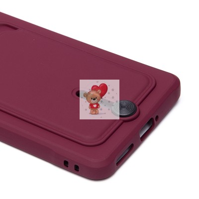 Чехол-накладка для Infinix Note 40 (бордовый) - SC304 с картхолдером Чехол-накладка для Infinix Note 40 (бордовый) - SC304 с картхолдером