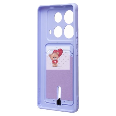 Чехол-накладка для Infinix Note 40 (светло-фиолетовый) - SC304 с картхолдером Чехол-накладка для Infinix Note 40 (светло-фиолетовый) - SC304 с картхолдером