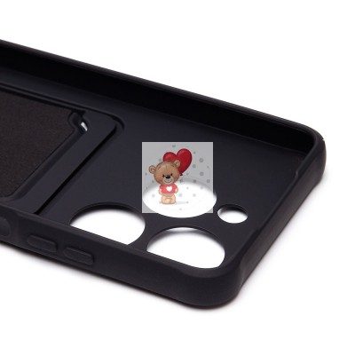 Чехол-накладка для Infinix Smart 8 (черный) - SC304 с картхолдером Чехол-накладка для Infinix Smart 8 (черный) - SC304 с картхолдером