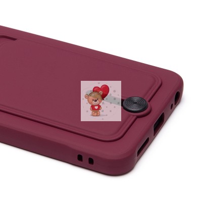 Чехол-накладка для Infinix Smart 8 (бордовый) - SC304 с картхолдером Чехол-накладка для Infinix Smart 8 (бордовый) - SC304 с картхолдером