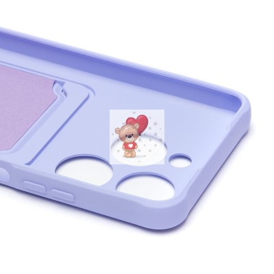 Чехол-накладка для Infinix Smart 8 (светло-фиолетовый) - SC304 с картхолдером Чехол-накладка для Infinix Smart 8 (светло-фиолетовый) - SC304 с картхолдером