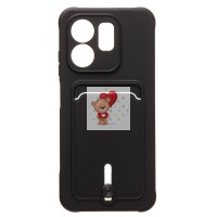 Чехол-накладка для Infinix Smart 9 4G (черный) - SC304 с картхолдером Чехол-накладка для Infinix Smart 9 4G (черный) - SC304 с картхолдером