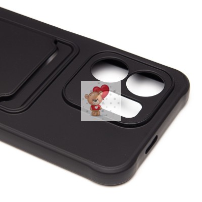 Чехол-накладка для Infinix Smart 9 4G (черный) - SC304 с картхолдером Чехол-накладка для Infinix Smart 9 4G (черный) - SC304 с картхолдером