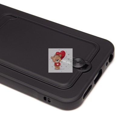 Чехол-накладка для Infinix Smart 9 4G (черный) - SC304 с картхолдером Чехол-накладка для Infinix Smart 9 4G (черный) - SC304 с картхолдером