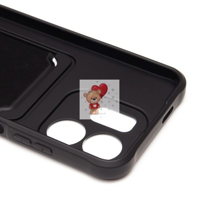 Чехол-накладка для Infinix Smart 9 4G (черный) - SC304 с картхолдером Чехол-накладка для Infinix Smart 9 4G (черный) - SC304 с картхолдером