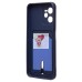 Чехол-накладка для OPPO realme C35 (темно-синий) - SC304 с картхолдером