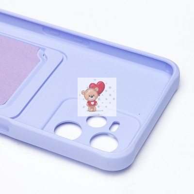 Чехол-накладка для OPPO realme C35 (темно-фиолетовый) - SC304 с картхолдером