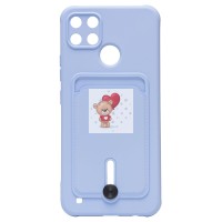Чехол-накладка для Realme C21Y/C25Y (светло-фиолетовый) - SC304 с картхолдером