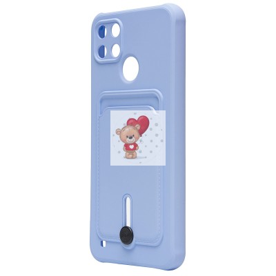 Чехол-накладка для Realme C21Y/C25Y (светло-фиолетовый) - SC304 с картхолдером