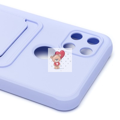 Чехол-накладка для Realme C21Y/C25Y (светло-фиолетовый) - SC304 с картхолдером
