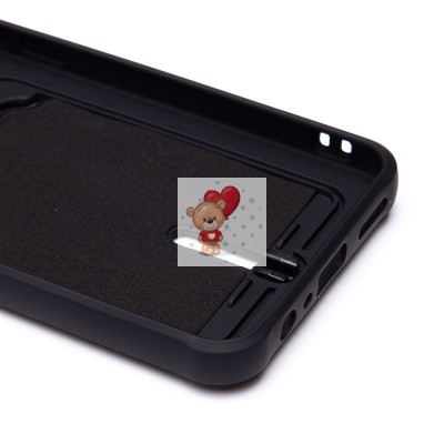 Чехол-накладка для Realme C30 (черный) - SC304 с картхолдером