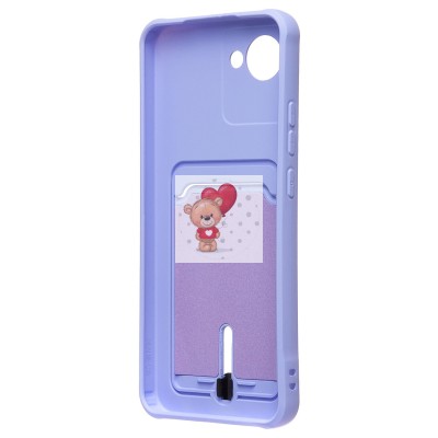 Чехол-накладка для Realme C30 (темно-фиолетовый) - SC304 с картхолдером Чехол-накладка для Realme C30 (темно-фиолетовый) - SC304 с картхолдером