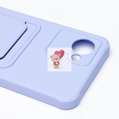 Чехол-накладка для Realme C30 (темно-фиолетовый) - SC304 с картхолдером Чехол-накладка для Realme C30 (темно-фиолетовый) - SC304 с картхолдером