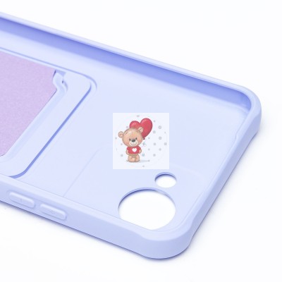 Чехол-накладка для Realme C30 (темно-фиолетовый) - SC304 с картхолдером Чехол-накладка для Realme C30 (темно-фиолетовый) - SC304 с картхолдером
