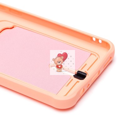 Чехол-накладка для Realme C30 (светло-розовый) - SC304 с картхолдером