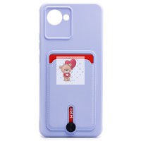 Чехол-накладка для Realme C30 (светло-фиолетовый) - SC304 с картхолдером Чехол-накладка для Realme C30 (светло-фиолетовый) - SC304 с картхолдером