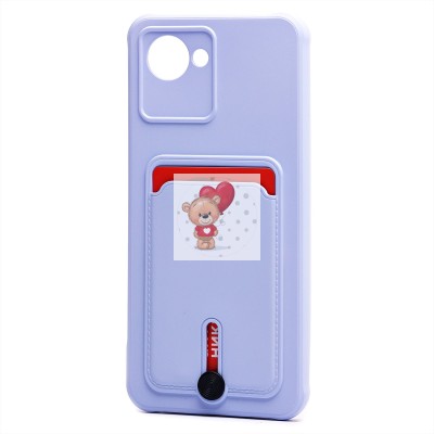 Чехол-накладка для Realme C30 (светло-фиолетовый) - SC304 с картхолдером Чехол-накладка для Realme C30 (светло-фиолетовый) - SC304 с картхолдером