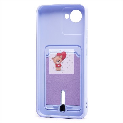 Чехол-накладка для Realme C30 (светло-фиолетовый) - SC304 с картхолдером Чехол-накладка для Realme C30 (светло-фиолетовый) - SC304 с картхолдером