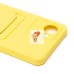 Чехол-накладка для Realme C30 (желтый) - SC304 с картхолдером