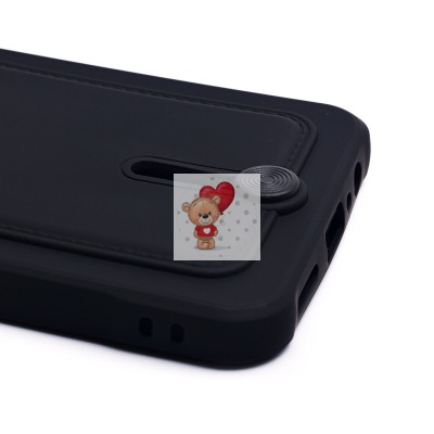 Чехол-накладка для Realme C33 (черный) - SC304 с картхолдером