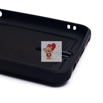 Чехол-накладка для Realme C33 (черный) - SC304 с картхолдером