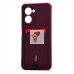 Чехол-накладка для Realme C33 (бордовый) - SC304 с картхолдером Чехол-накладка для Realme C33 (бордовый) - SC304 с картхолдером