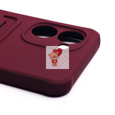 Чехол-накладка для Realme C33 (бордовый) - SC304 с картхолдером Чехол-накладка для Realme C33 (бордовый) - SC304 с картхолдером