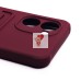 Чехол-накладка для Realme C33 (бордовый) - SC304 с картхолдером Чехол-накладка для Realme C33 (бордовый) - SC304 с картхолдером
