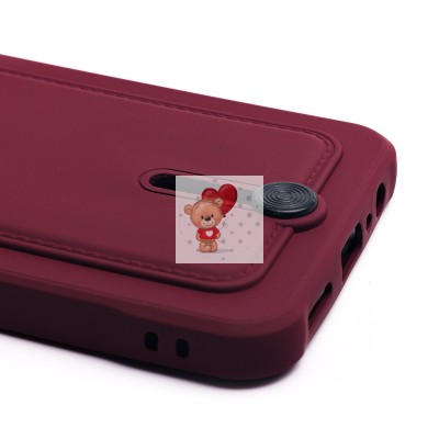 Чехол-накладка для Realme C33 (бордовый) - SC304 с картхолдером Чехол-накладка для Realme C33 (бордовый) - SC304 с картхолдером