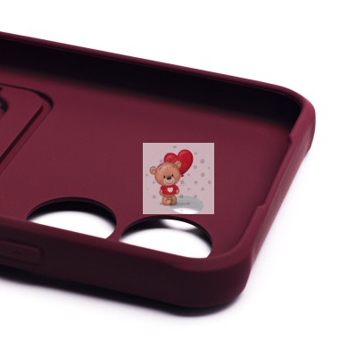 Чехол-накладка для Realme C33 (бордовый) - SC304 с картхолдером Чехол-накладка для Realme C33 (бордовый) - SC304 с картхолдером