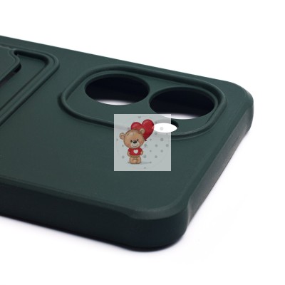 Чехол-накладка для Realme C33 (темно-зеленый) - SC304 с картхолдером Чехол-накладка для Realme C33 (темно-зеленый) - SC304 с картхолдером