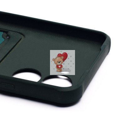 Чехол-накладка для Realme C33 (темно-зеленый) - SC304 с картхолдером Чехол-накладка для Realme C33 (темно-зеленый) - SC304 с картхолдером