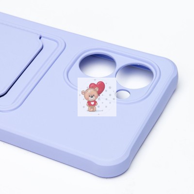 Чехол-накладка для Realme C33 (темно-фиолетовый) - SC304 с картхолдером Чехол-накладка для Realme C33 (темно-фиолетовый) - SC304 с картхолдером