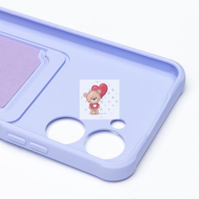 Чехол-накладка для Realme C33 (темно-фиолетовый) - SC304 с картхолдером Чехол-накладка для Realme C33 (темно-фиолетовый) - SC304 с картхолдером