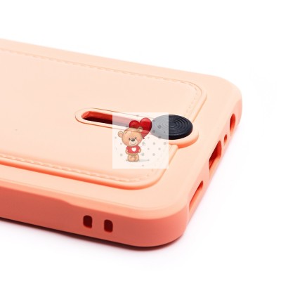 Чехол-накладка для Realme C33 (светло-розовый) - SC304 с картхолдером