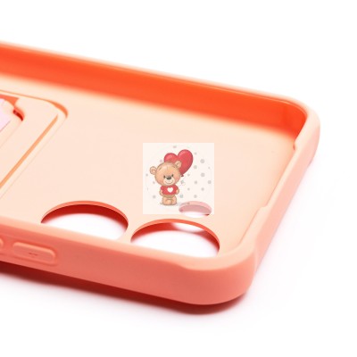 Чехол-накладка для Realme C33 (светло-розовый) - SC304 с картхолдером