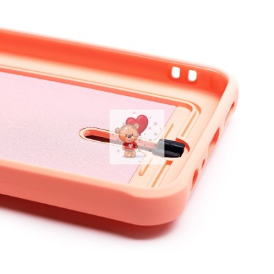 Чехол-накладка для Realme C33 (светло-розовый) - SC304 с картхолдером