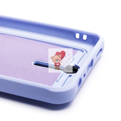 Чехол-накладка для Realme C33 (светло-фиолетовый) - SC304 с картхолдером