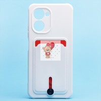 Чехол-накладка для Realme C33 (белый) - SC304 с картхолдером Чехол-накладка для Realme C33 (белый) - SC304 с картхолдером