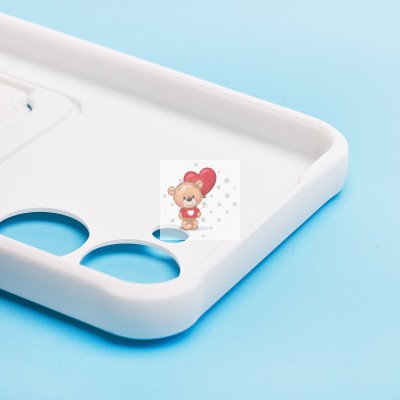 Чехол-накладка для Realme C33 (белый) - SC304 с картхолдером Чехол-накладка для Realme C33 (белый) - SC304 с картхолдером